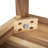 Solid Acacia Wood Accent Stool-1164114337