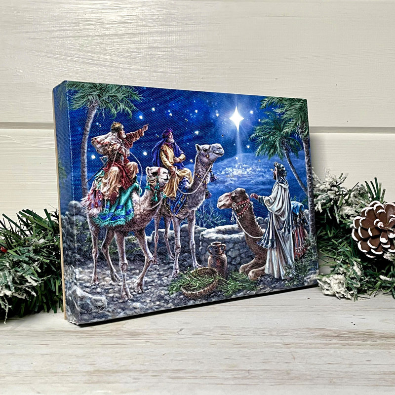 The Magi 8x6 Mini Lighted Easel Back Canvas