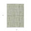 Tapis extérieur lavable rayé vert et ivoire 10 pi x 14 pi