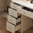 31.5" W Makeup Vanity Set with 3-Color LED Lighted Mirror and 5 Storage Drawers -1508110385