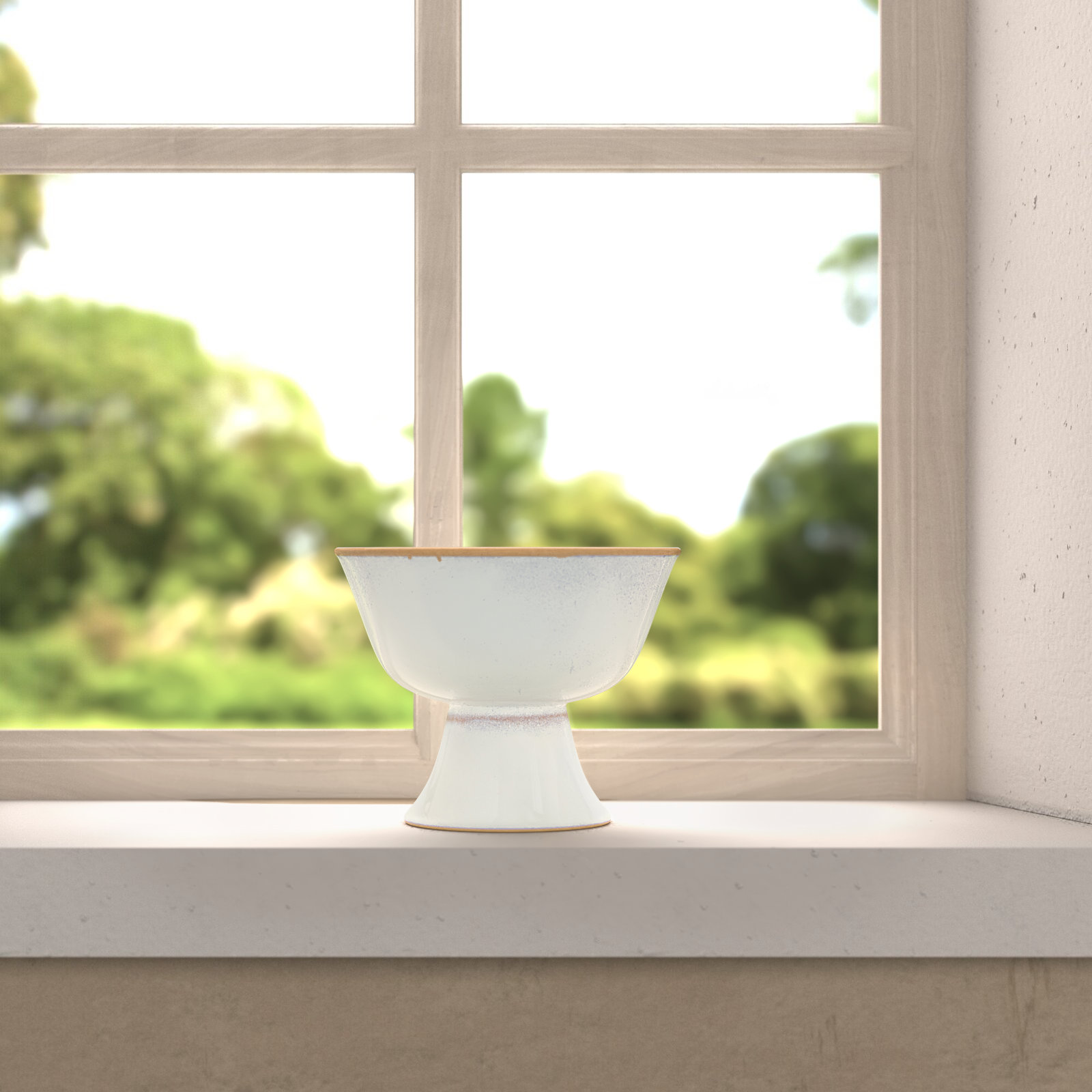 Handmade Ceramic Table Vase, 5.25" H x 7" W x 7" D