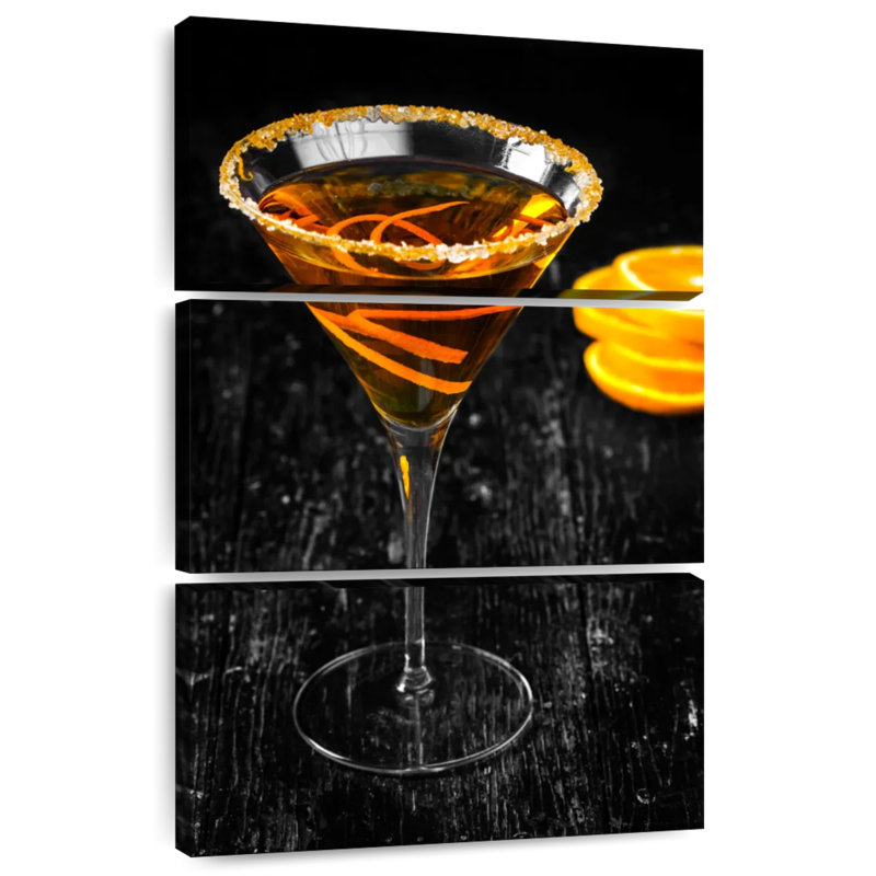 Citron martini cocktail, H 45 po x l 28 po