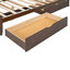 Grand lit plateforme avec lit gigogne