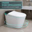 Toilette allongée intelligente à chasse automatique 1,28 / 1,6 GPF Wynn avec bidet intégré