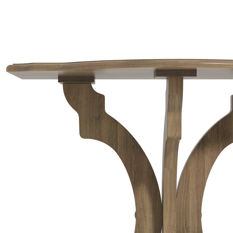 Table de bout en bois massif 22,8 po Vesely Saylor, Chêne antique