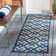Arneshia Geometric Navy/Beige Indoor/Outdoor Area Rug
