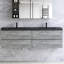 Meuble-lavabo double 71 po avec comptoir en quartz Lecio