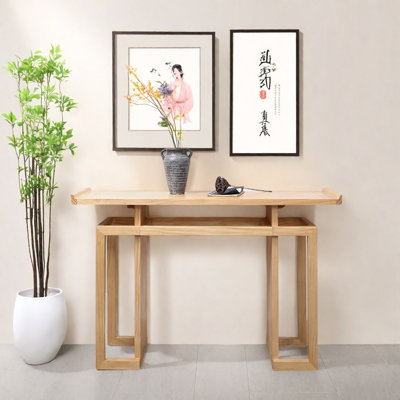 New Chinese Style Solid Pine Console Table