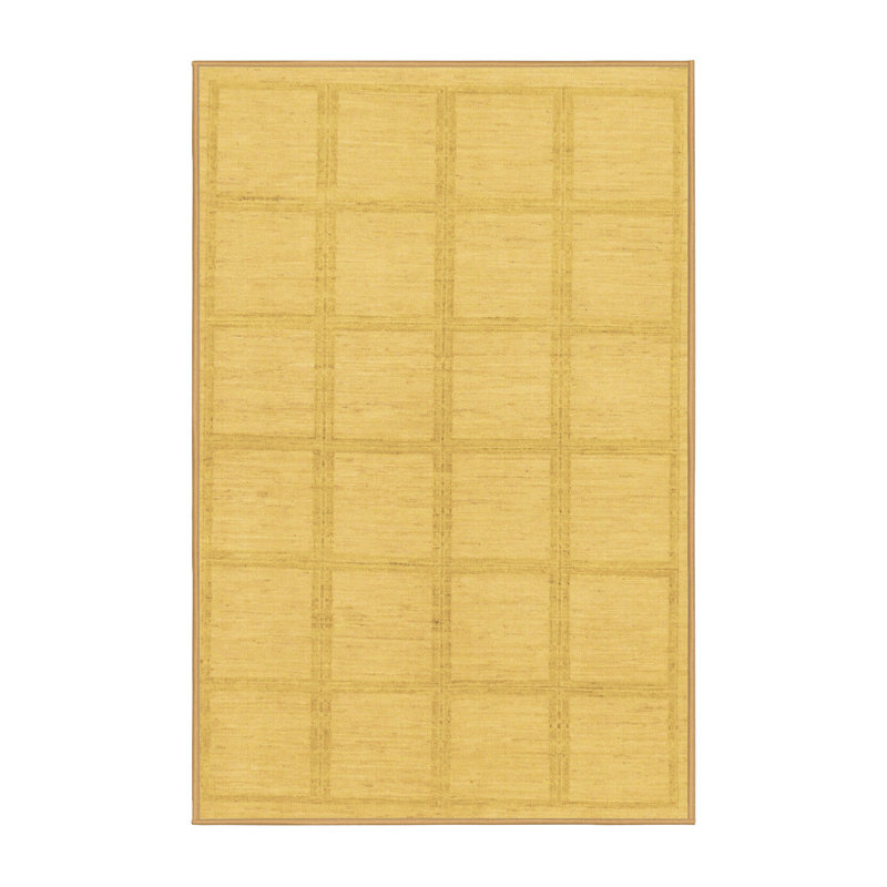 Tapis abstrait 306 brun lavable à la machine, Rectangle 8 pi x 10 pi
