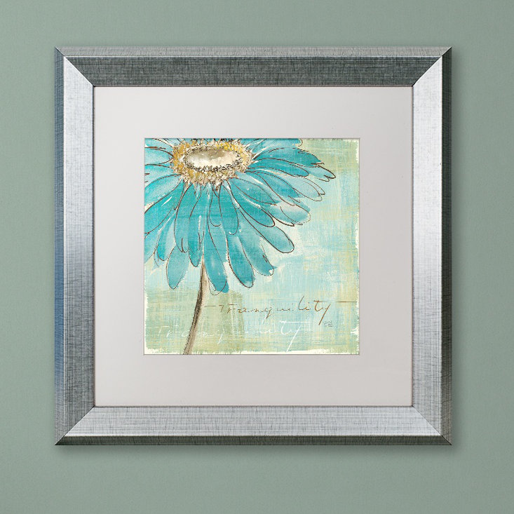 « spa marguerites iii » par chris paschke, reproduction d’art encadrée, H 11 po x l 14 po x P 0,5 po