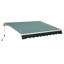 Dakota Fields Polyester Green Cover Retractable Patio Awning-125421996-16025996