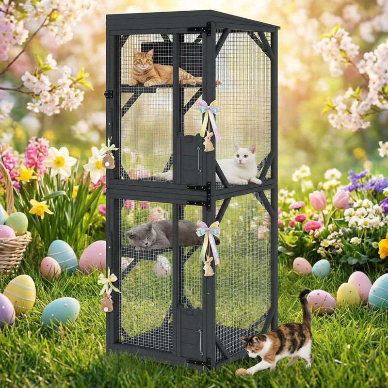 Cat Playpen, Black