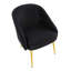 Chaise avec accoudoirs en velours Sutton-1001593177