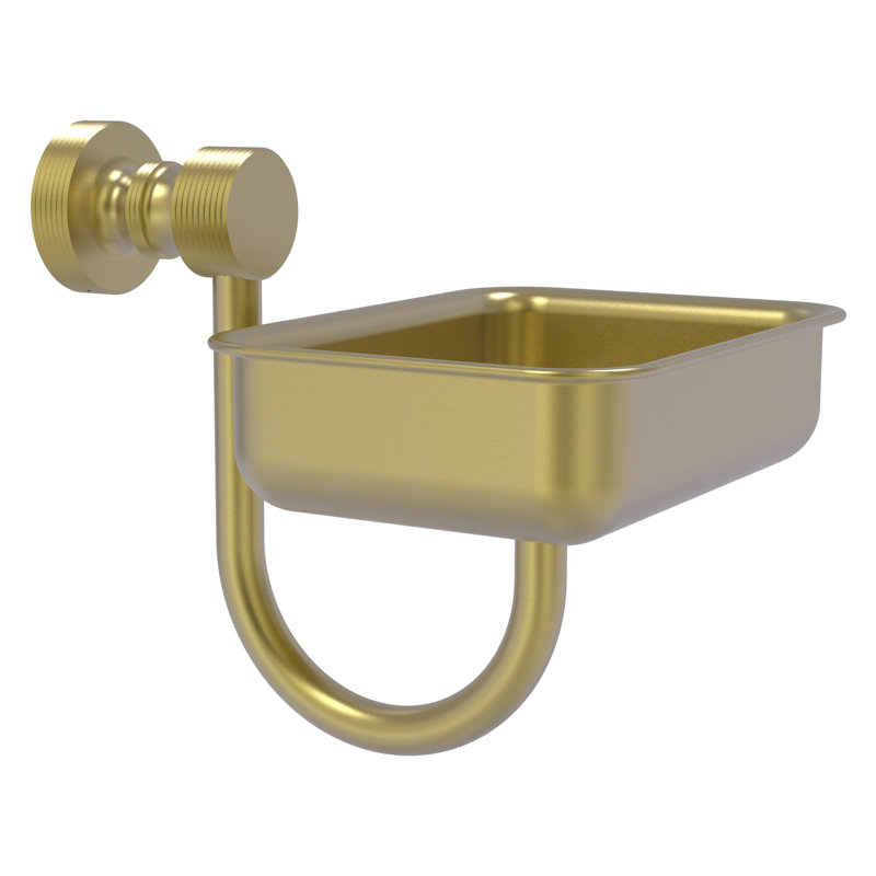 Foxtrot Soap Dish, Satin Brass
