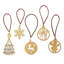 0.02'' Handmade Geometric Shapes Fabric Holiday Shaped Ornament
