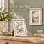 Ensemble de 2 cadres photo en bois blanc 5" x 7"-117482325