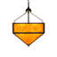 21" Square Mission Prime Inverted Pendant