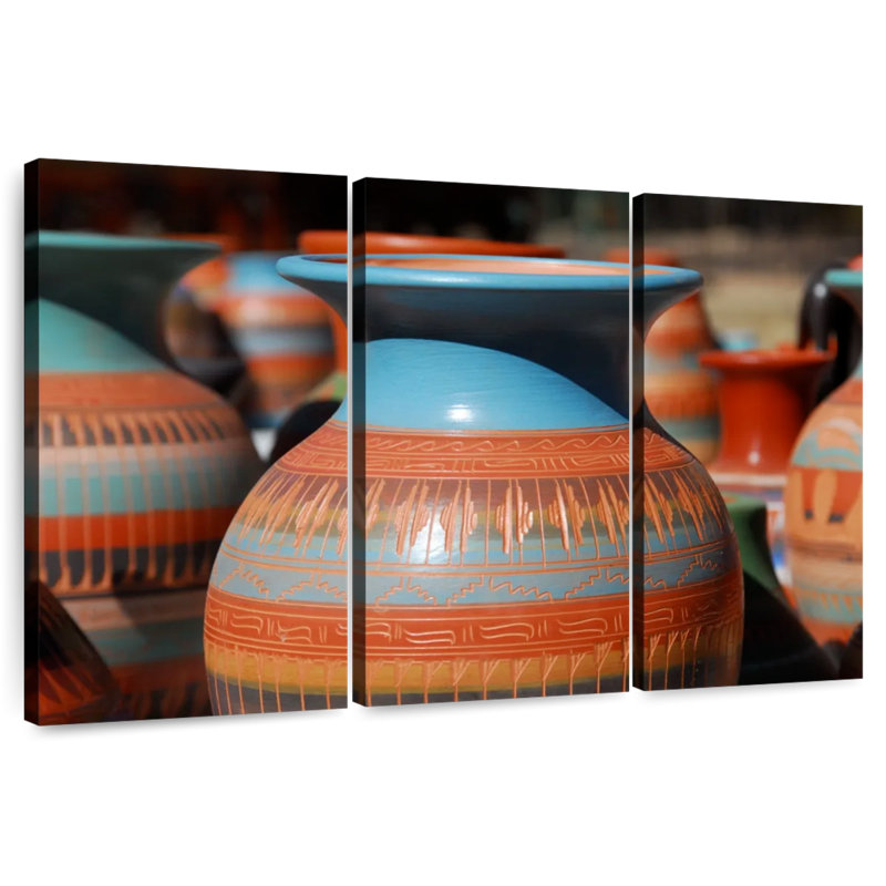 Poterie amérindienne Senne, H 28 po x l 45 po