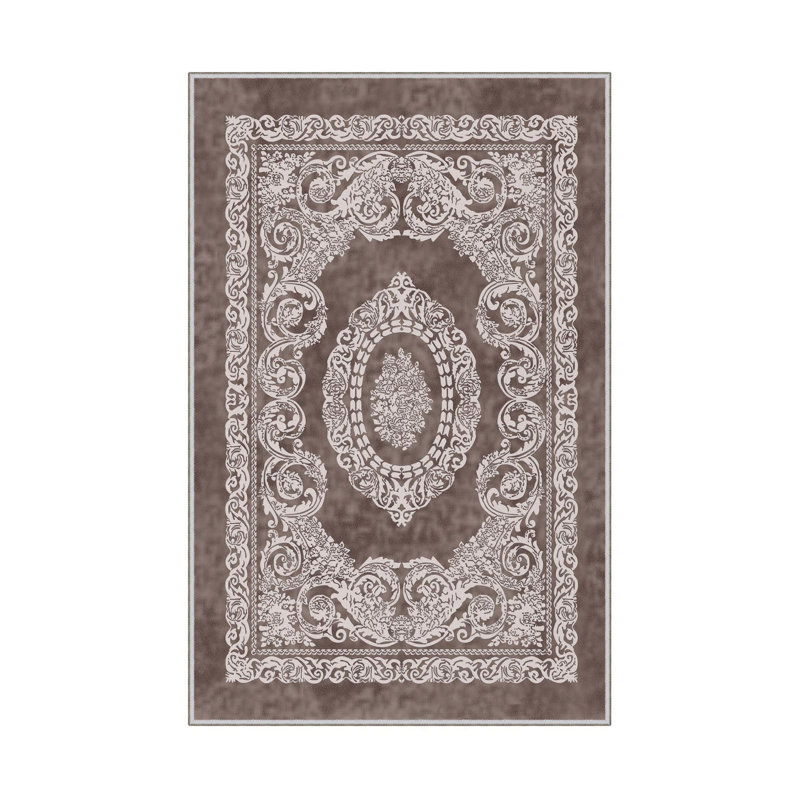 Luxurious Woven Area Rug, 100% Polyester, 23.6 x 39.4 inches | 650 g/m², 0.3 in Pile Height | Antibacterial, Non-Slip PVC Dot Underside, Machine Washable | 3D Digital Printing, Perfect for Living Room & Bedroom Decor