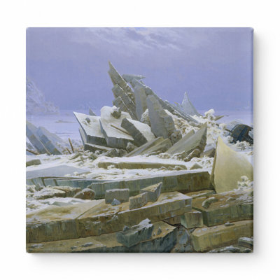 The Sea of Ice (1823–1824) — Square Canvas Wall Art