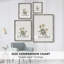 Impression florale vintage encadrée CL XXVI - bois massif-393432353