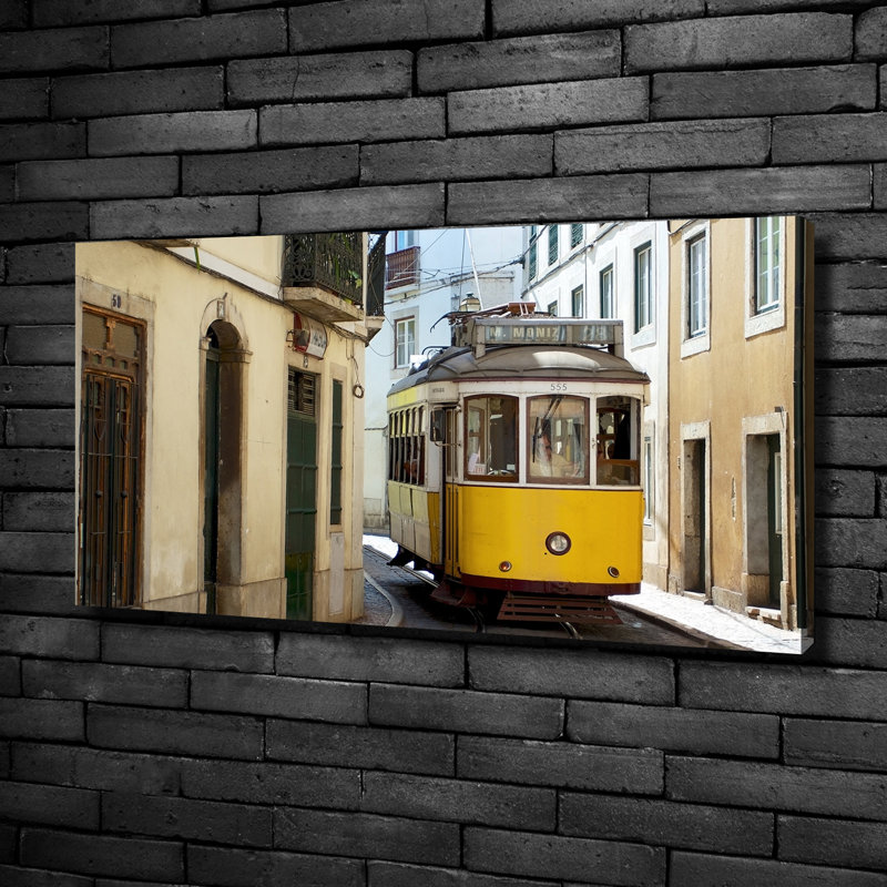 Tram From Lisbon - No Frame Print on Canvas