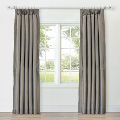 Reverie Striped Curtain Panel In Sand