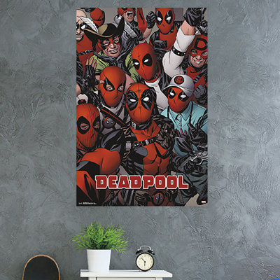 Impression sur papier deadpool-faces