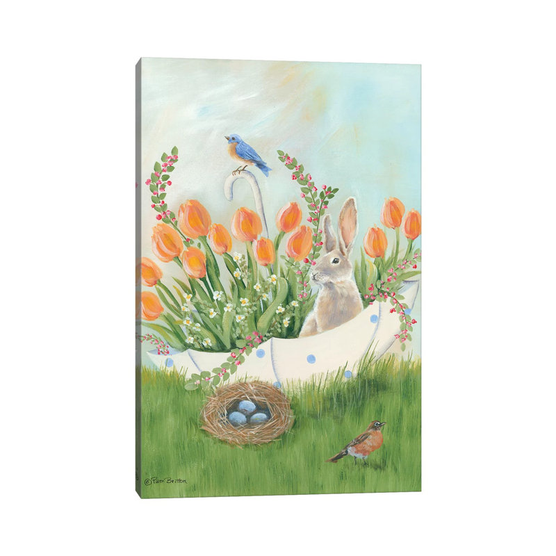 Umbrella Bounty 1 Piece Painting on Canvas, 66.04cm H x 45.72cm W x 1.91cm D, Wrapped Canvas