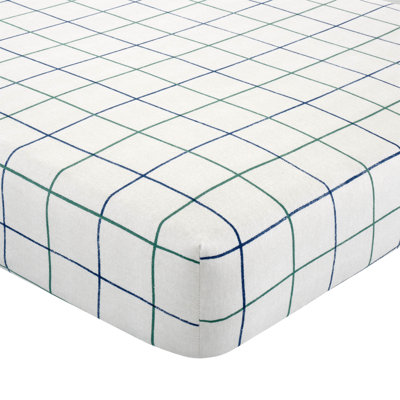 Brushed Soft and Cosy Check Fitted Sheet