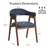 Modern Upholstered Barrel Dining Chair Set Of 4-2061911433-2061911437