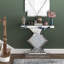 Andreja 80cm Glass Top Console Table