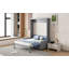 Lit escamotable double pleine grandeur avec coussin