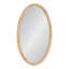 Miroir mural ovale en rotin