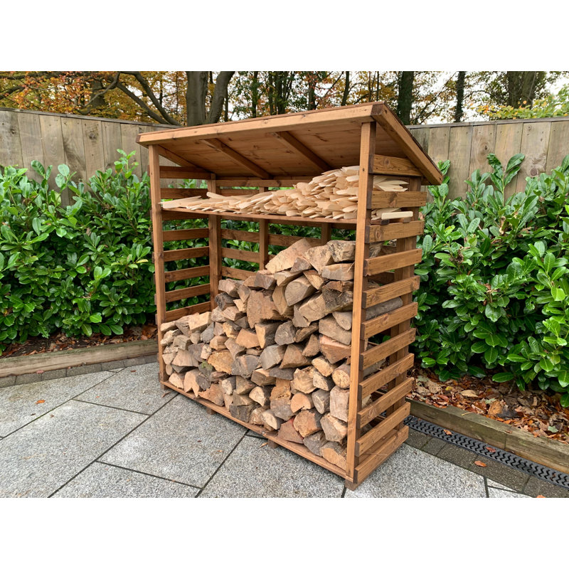 Oconner 166cm W x 66cm D Solid Wood Log Store