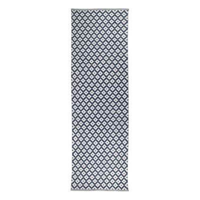 Samode Navy Handwoven Indoor/Outdoor Rug