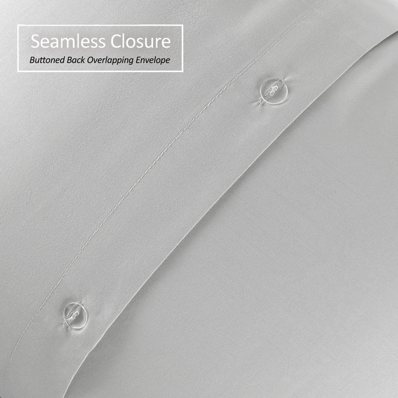 Taie décorative 100% polyester , Argent, 20 po x 26 po