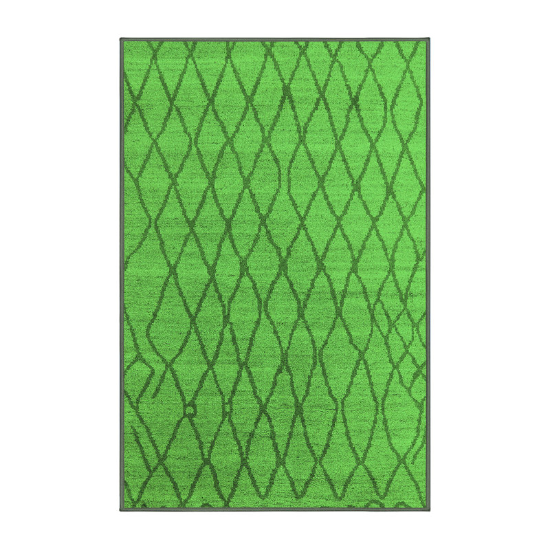 Washable Geometric Indoor Rug, Rectangle 2' x 4'