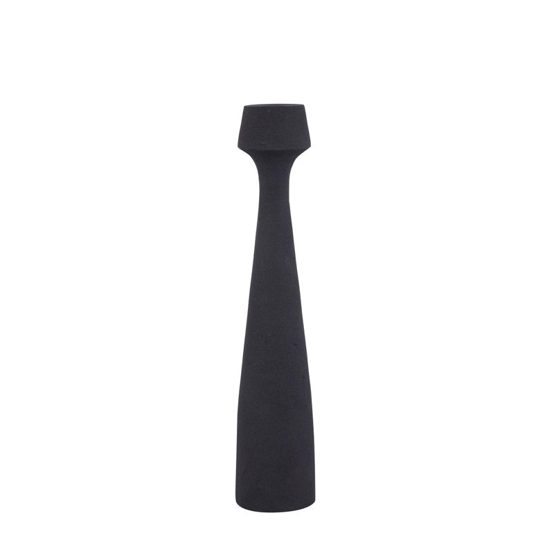 Aluminium Candelabra, Black, 33cm H x 6cm W x 6cm D