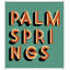 Palm Springs Teal And Orange Print by Christopher Kennedy