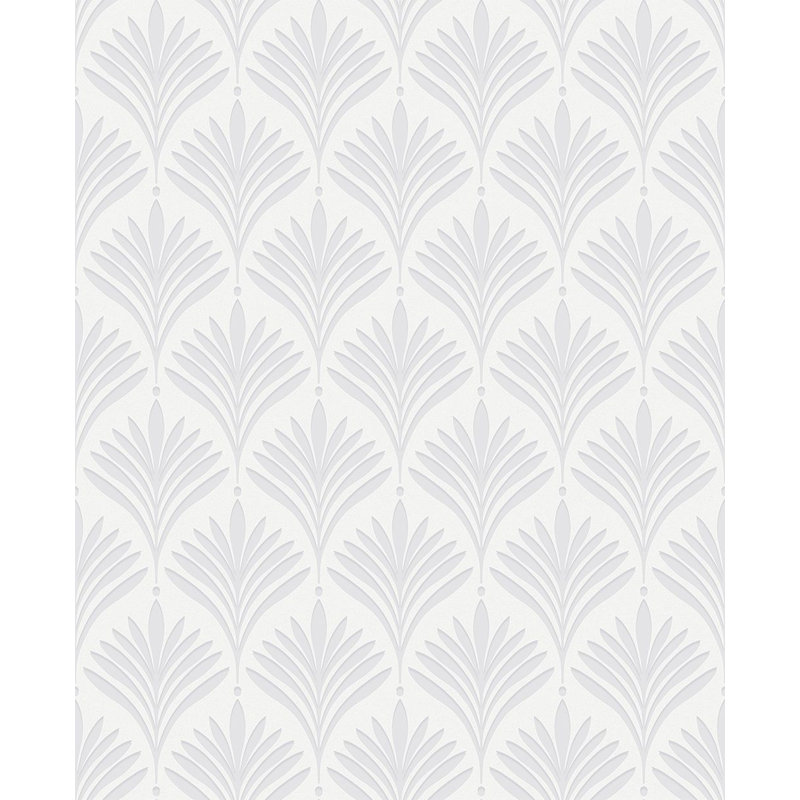Superfresco Easy Bonnie Retro Geometric Wallpaper, White/Silver