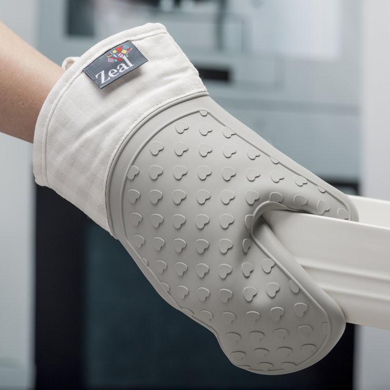 Zeal Cotton Oven Mitt, French Grey