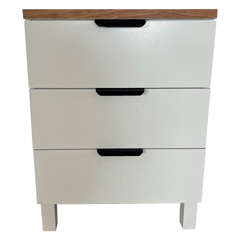 Regnald 44cm W Manufactured Wood Bedside Table
