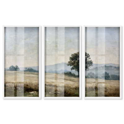 Cabezas Amber Fields III par Art Remedy, ensemble de 3