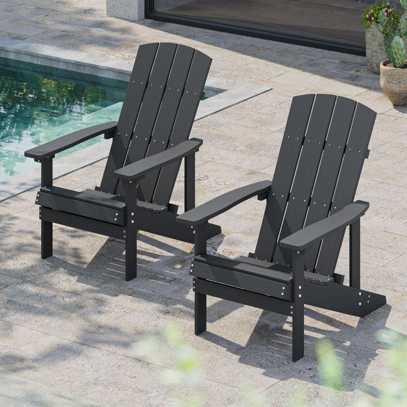 Robyn HIPS Adirondack Chair, Black