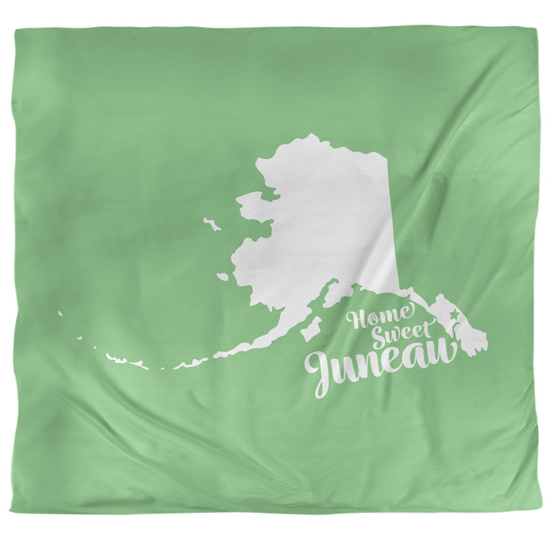 Housse de couette alaska Juneau, Housse de couette pour très grand lit, Vert