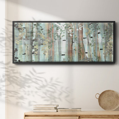 Spring Birch Meadow - toile encadrée