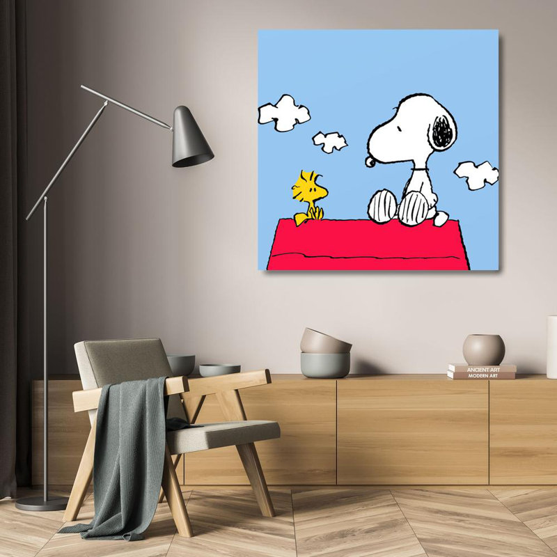 Peanuts (Snoopy & Woodstock), 20" H x 20" W