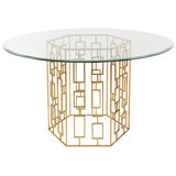 Alexandra Round Glass Dining Table