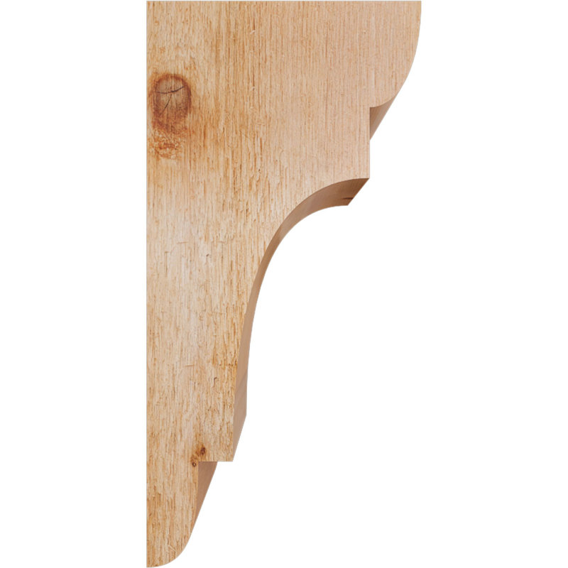 New Brighton Corbel, H 16 po x l 6 po x P 8 po, Cèdre rouge, Sciage brut